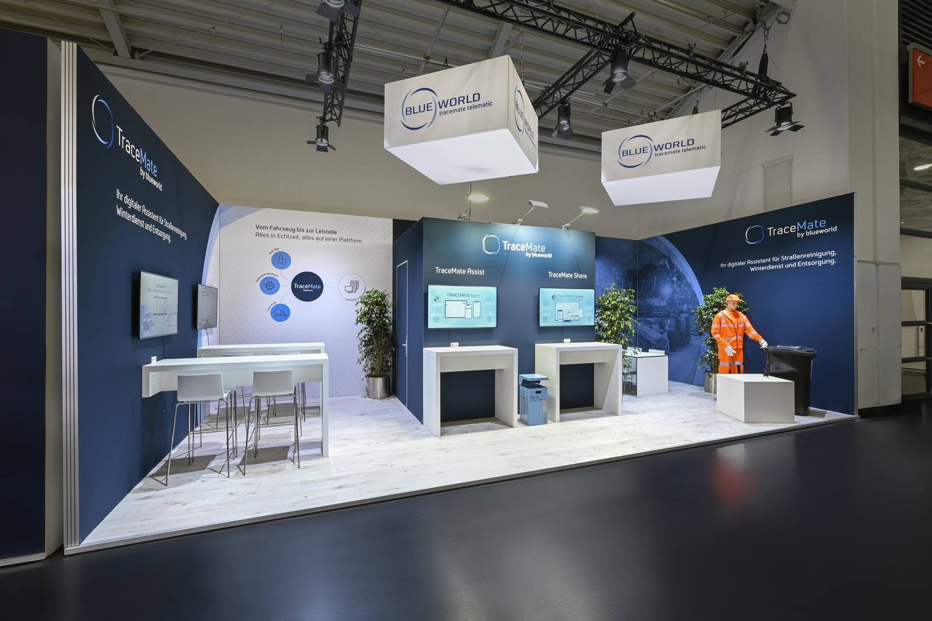 Blueworld GmbH Messestand umgesetzt von Rappenglitz