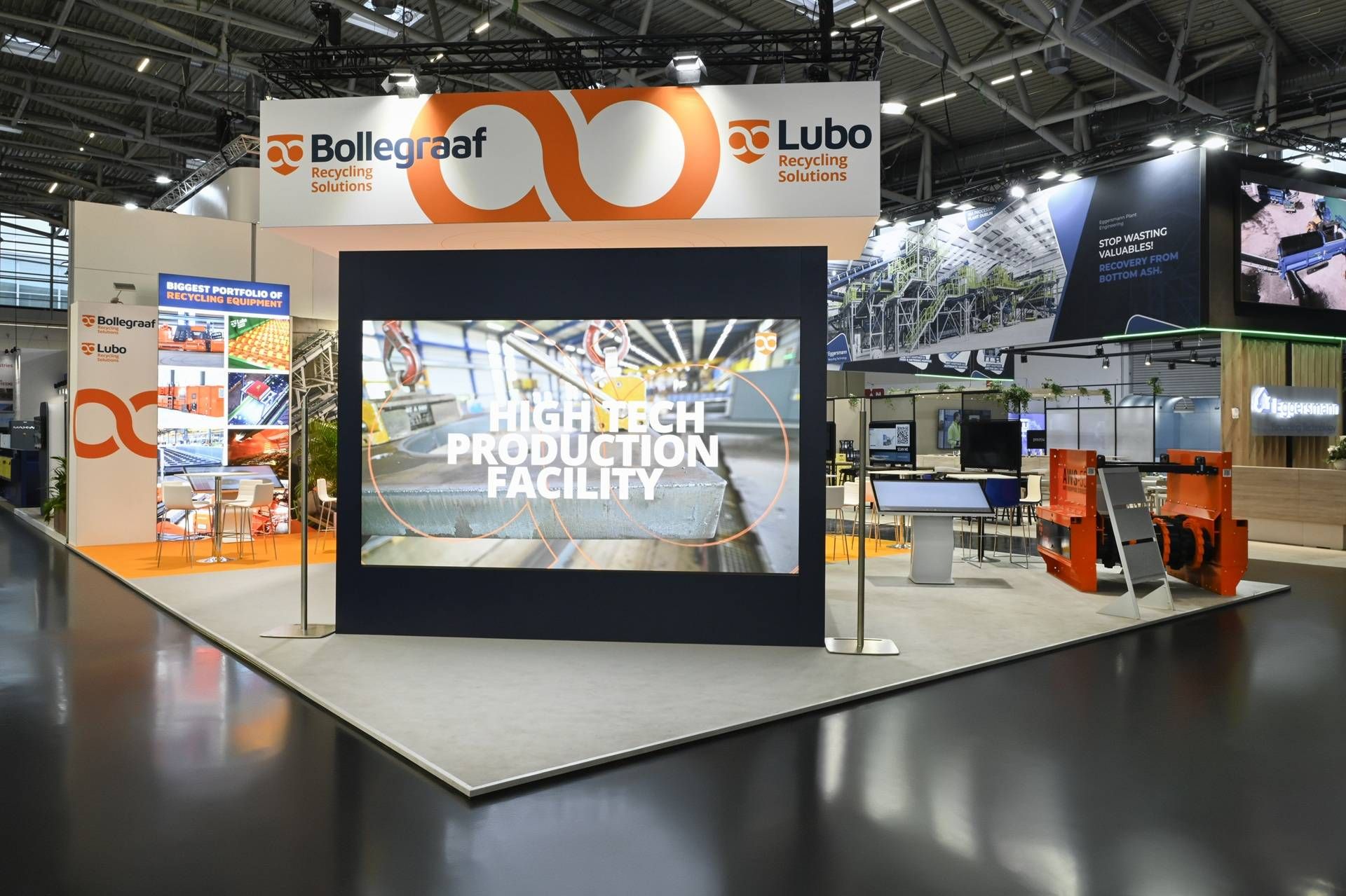 Bollegraaf Recycling Solutions Messestand umgesetzt von Rappenglitz