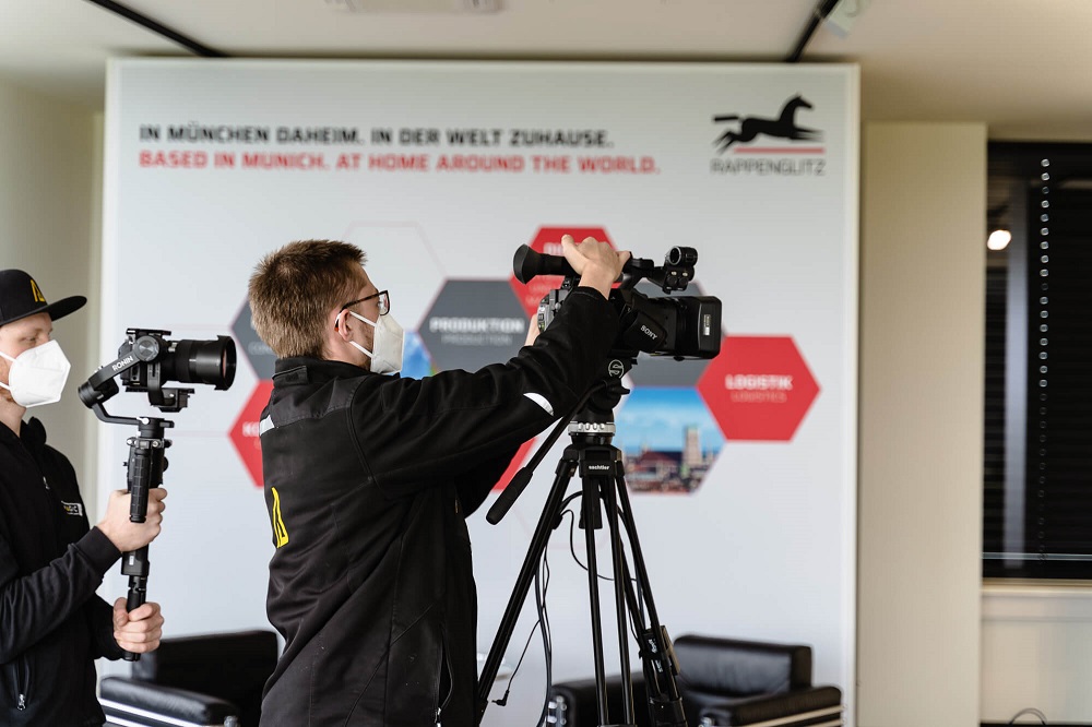 Rappenglitz Messebau virtual press conference in the Digital Loft