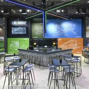 LM Group Messestand umgesetzt von Rappenglitz Im Auftrag der FAIRNET GmbH
