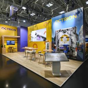 OCTRION GmbH Messestand umgesetzt von Rappenglitz