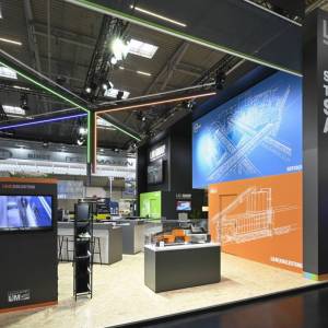 LM Group Messestand umgesetzt von Rappenglitz Im Auftrag der FAIRNET GmbH