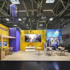 OCTRION GmbH Messestand umgesetzt von Rappenglitz