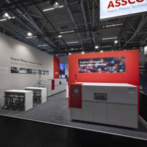 ASSCON Messestand auf der Productronica 2025 | umgesetzt von Rappenglitz