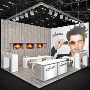 Messestand Sama