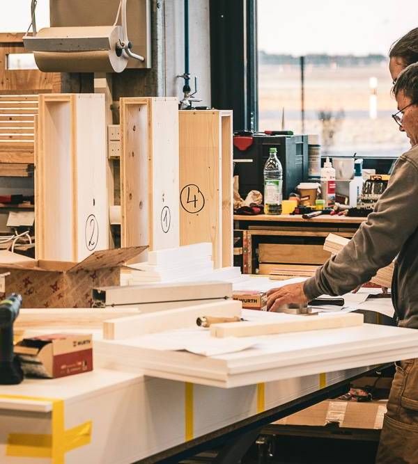 Handwerk im Messebau in eigenere Schreinerei in München