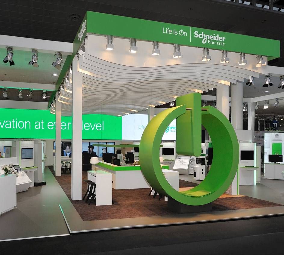 Messestand Schneider Electics