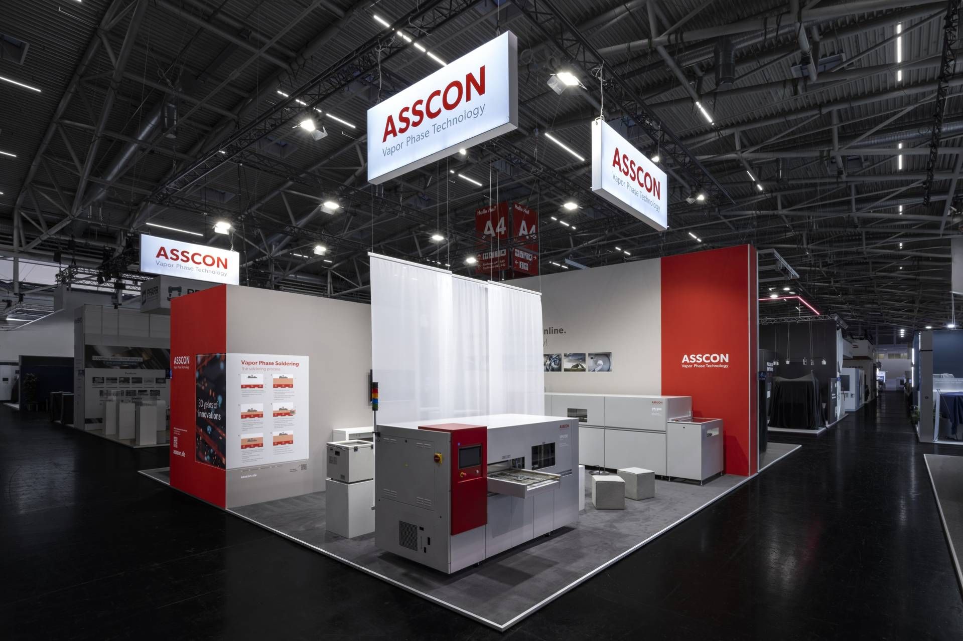 ASSCON Messestand auf der Productronica 2025 | umgesetzt von Rappenglitz